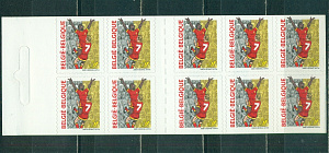 Бельгия,  Футбол, ЧE 2000, буклет 10 марок